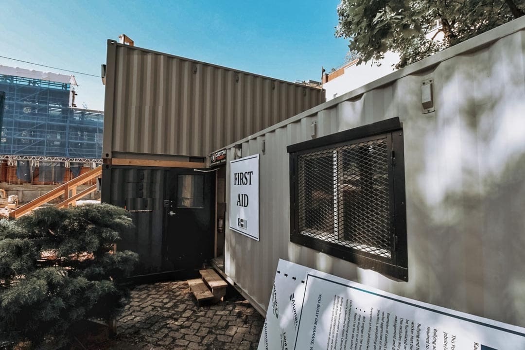 20&rsquo; Office CUBE &ndash; Wood Finished - Port Shipping Containers