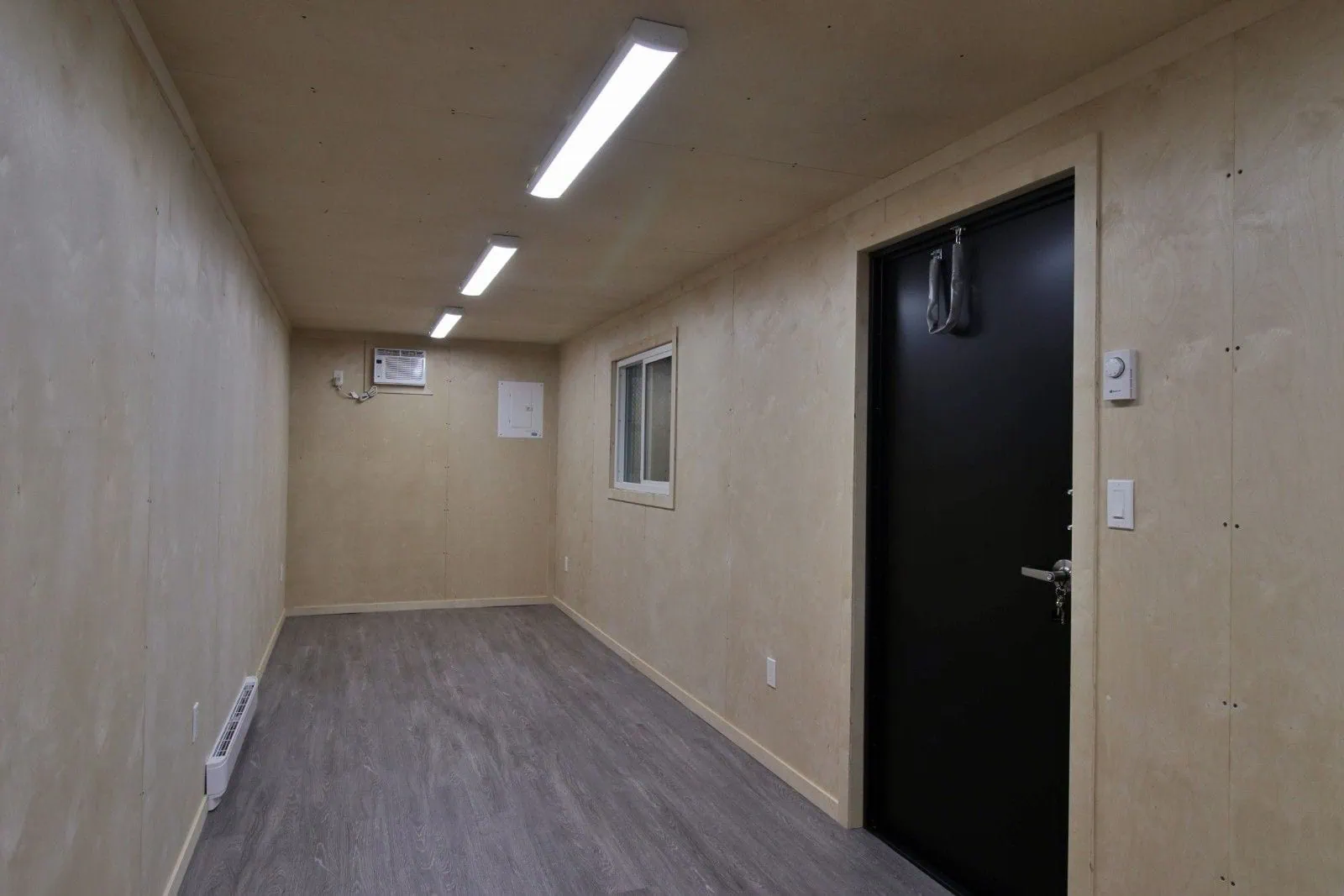 40&rsquo; Office CUBE &ndash; Wood Finished - Port Shipping Containers