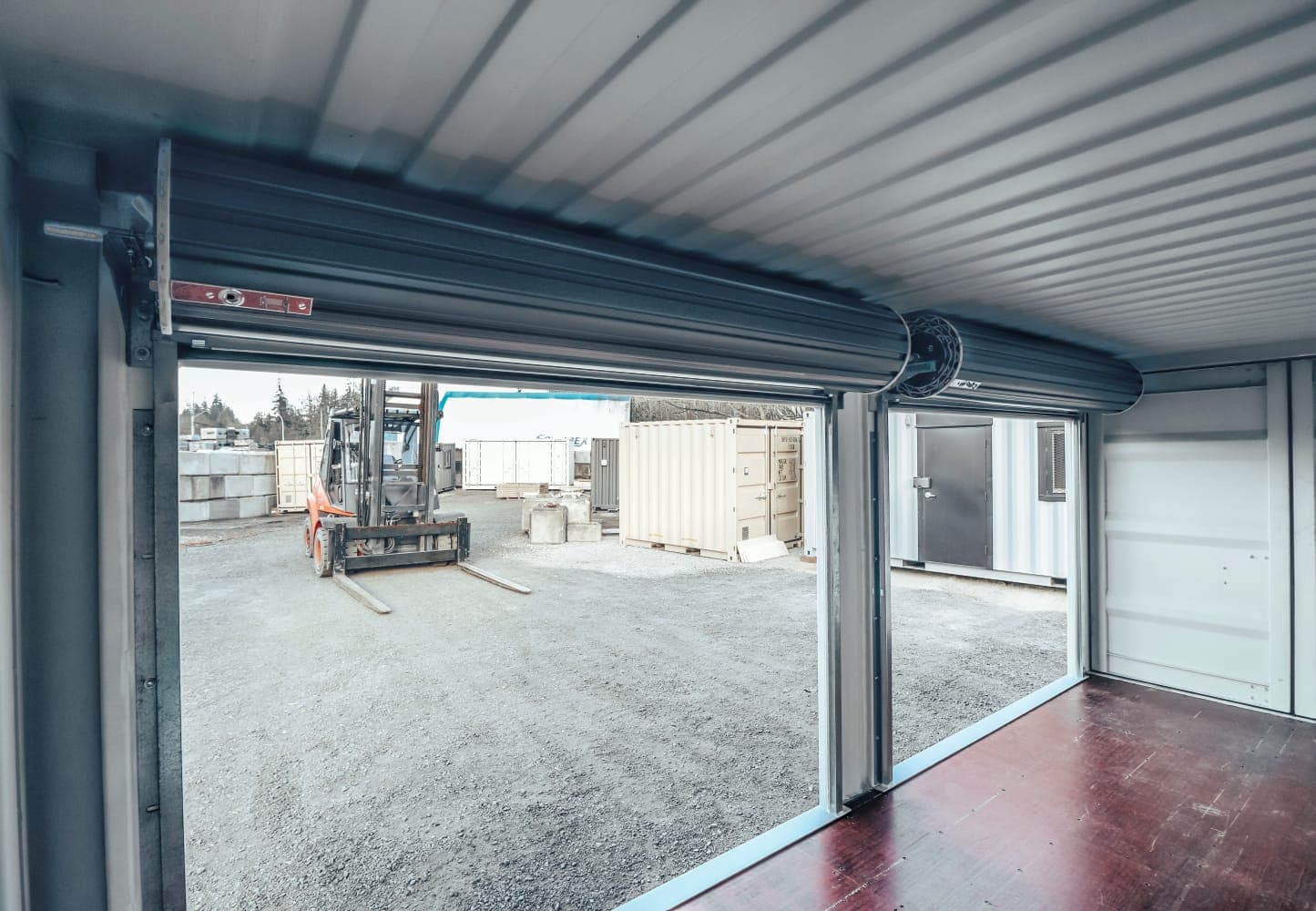 20&prime; Shipping Container + (2)  8&prime; Rollup Doors - Port Shipping Containers