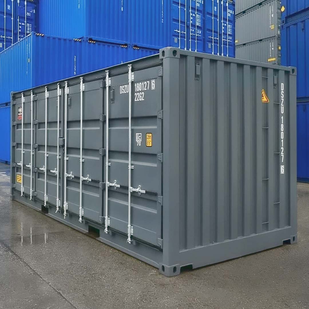 20&rsquo; New (1-trip) &ldquo;Openside&rdquo; Shipping Container - Port Shipping Containers