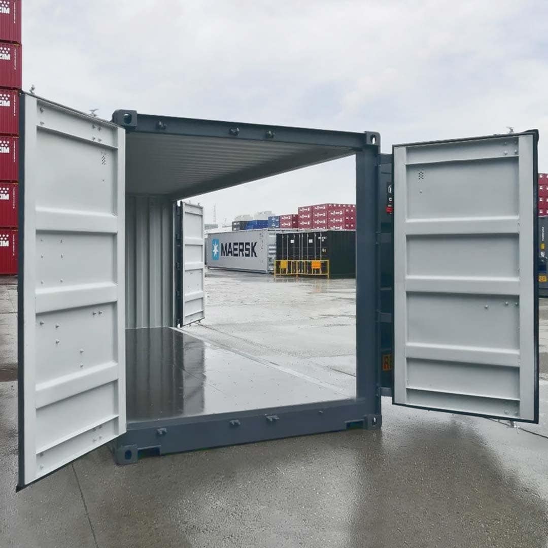 20&rsquo; New (1-trip) &ldquo;Openside&rdquo; Shipping Container - Port Shipping Containers