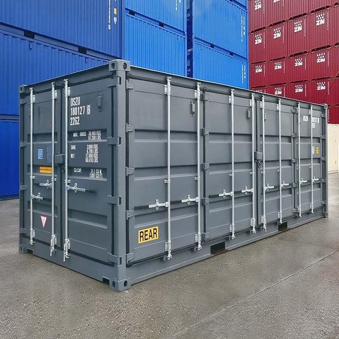 20&rsquo; New (1-trip) &ldquo;Openside&rdquo; Shipping Container - Port Shipping Containers