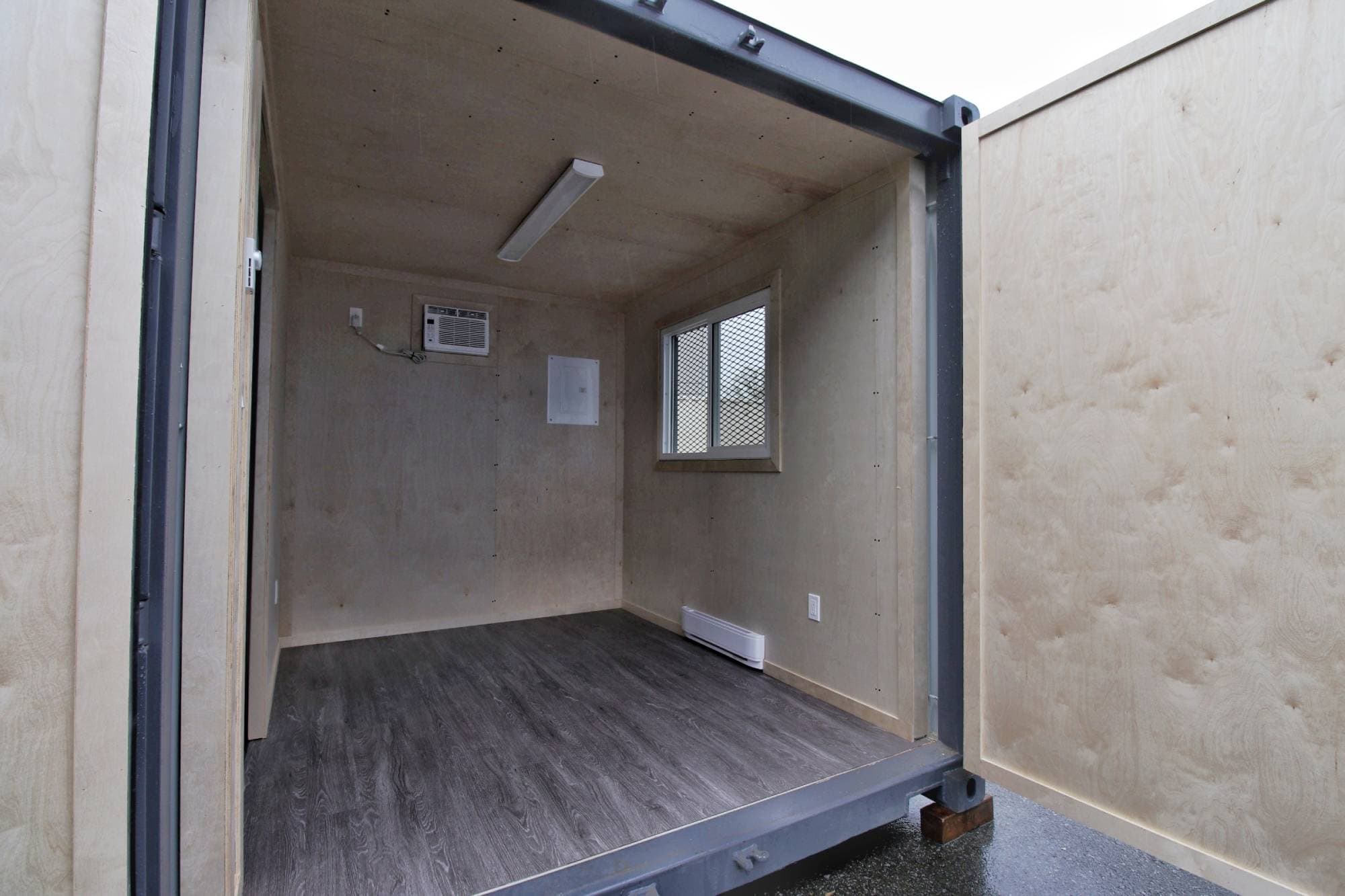 10&rsquo; Office CUBE &ndash; Wood Finished - Port Shipping Containers