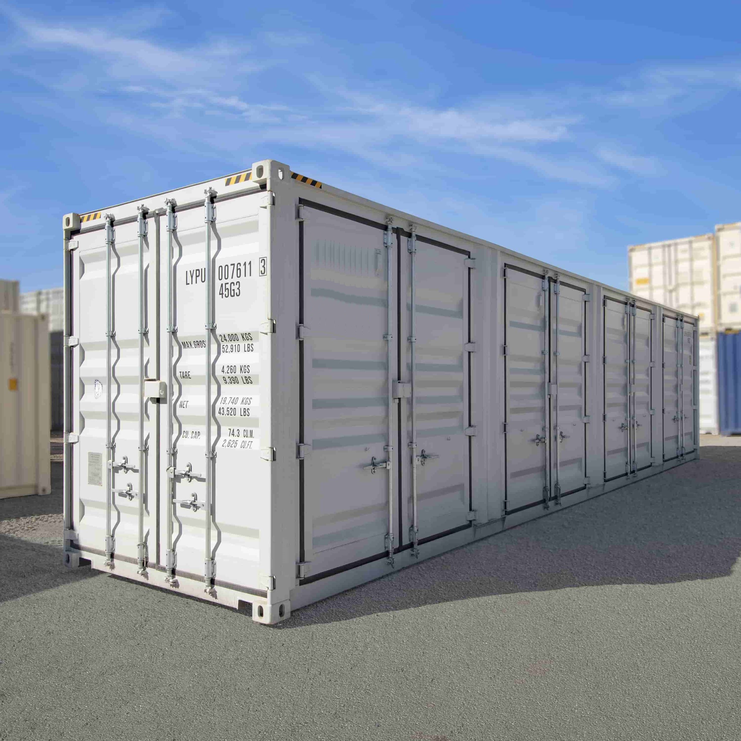 40&rsquo;HC New (1-trip) Shipping Container with 4 x Side Doors - Port Shipping Containers