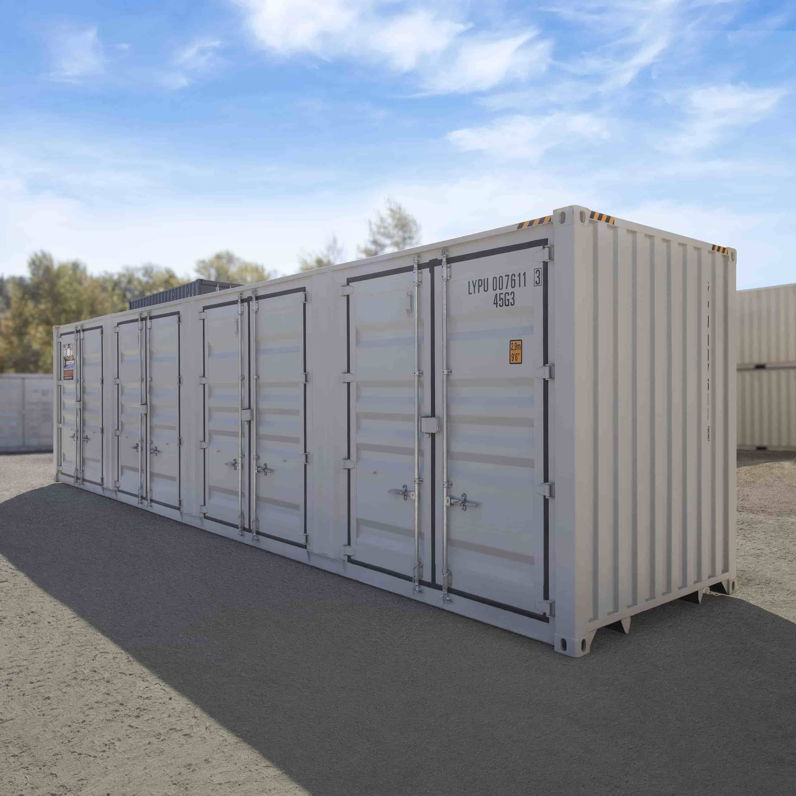40&rsquo;HC New (1-trip) Shipping Container with 4 x Side Doors - Port Shipping Containers