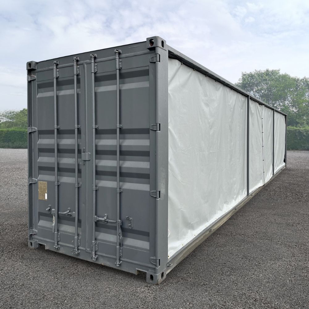 40&rsquo;HC Open-Face w/Tarp System - Port Shipping Containers