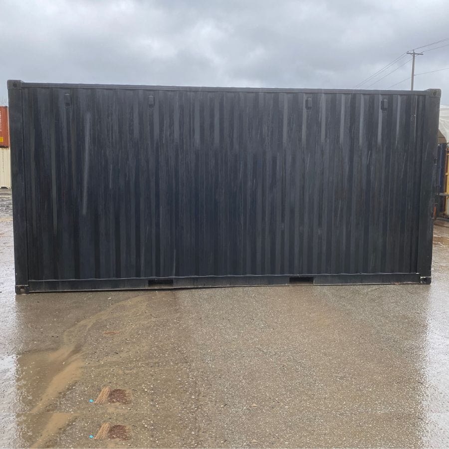 20&rsquo;HC New (1-Trip) Shipping Container &ndash; Painted Black - Port Shipping Containers