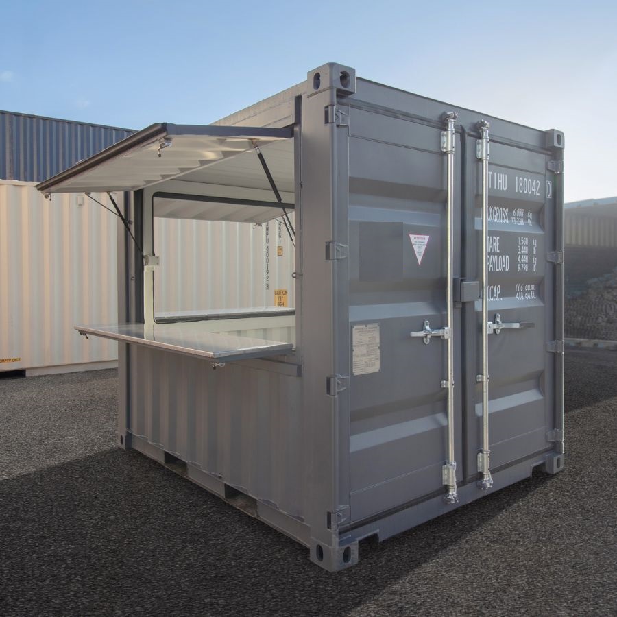 9&prime; &ldquo;CAF&Eacute; CUBE&rdquo; - Port Shipping Containers