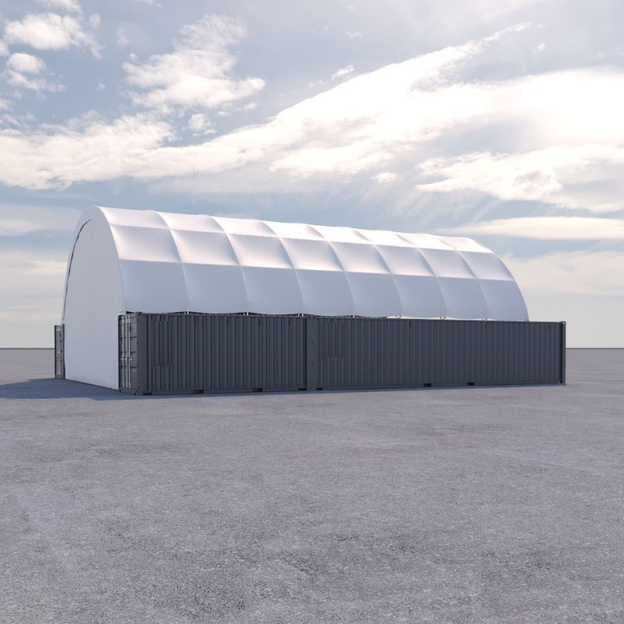 40&rsquo; x 60&rsquo; Container Shelter - Port Shipping Containers