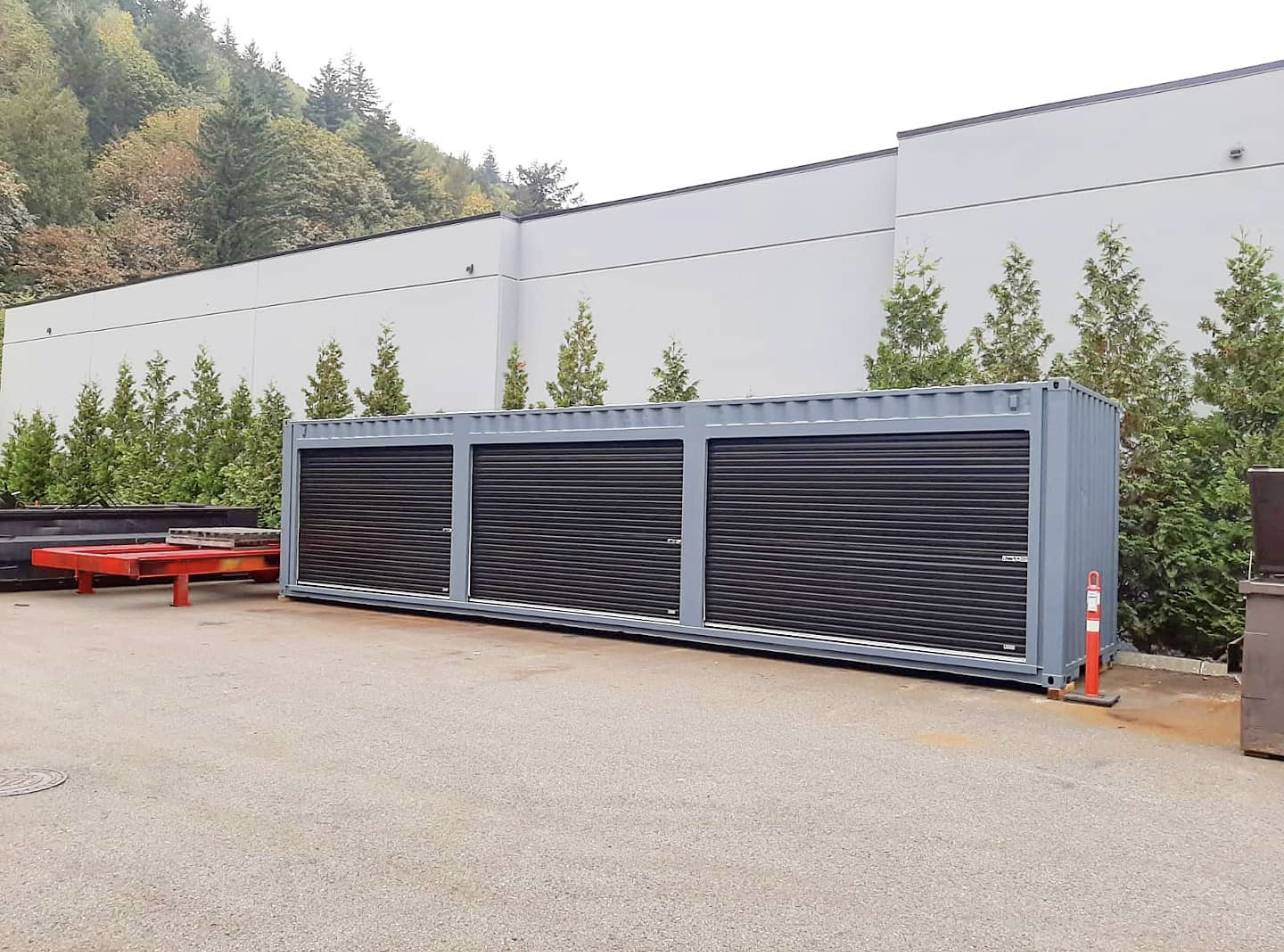 40&prime;HC Shipping Container + (3) 11&prime; 10&rdquo; Doors - Port Shipping Containers