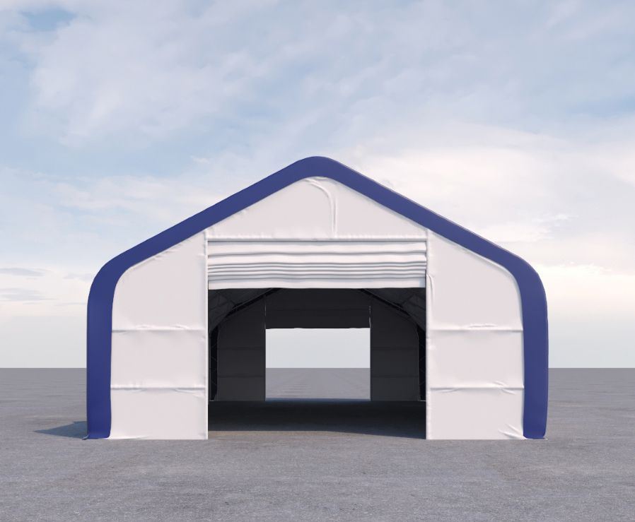 Dual Truss Storage Shelter (30&prime; x 60&prime; x 20&prime;) - Port Shipping Containers