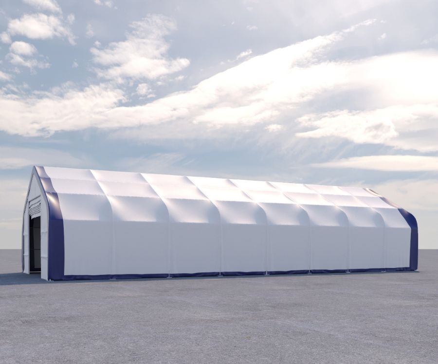 Dual Truss Storage Shelter (30&prime; x 80&prime; x 20&prime;) - Port Shipping Containers
