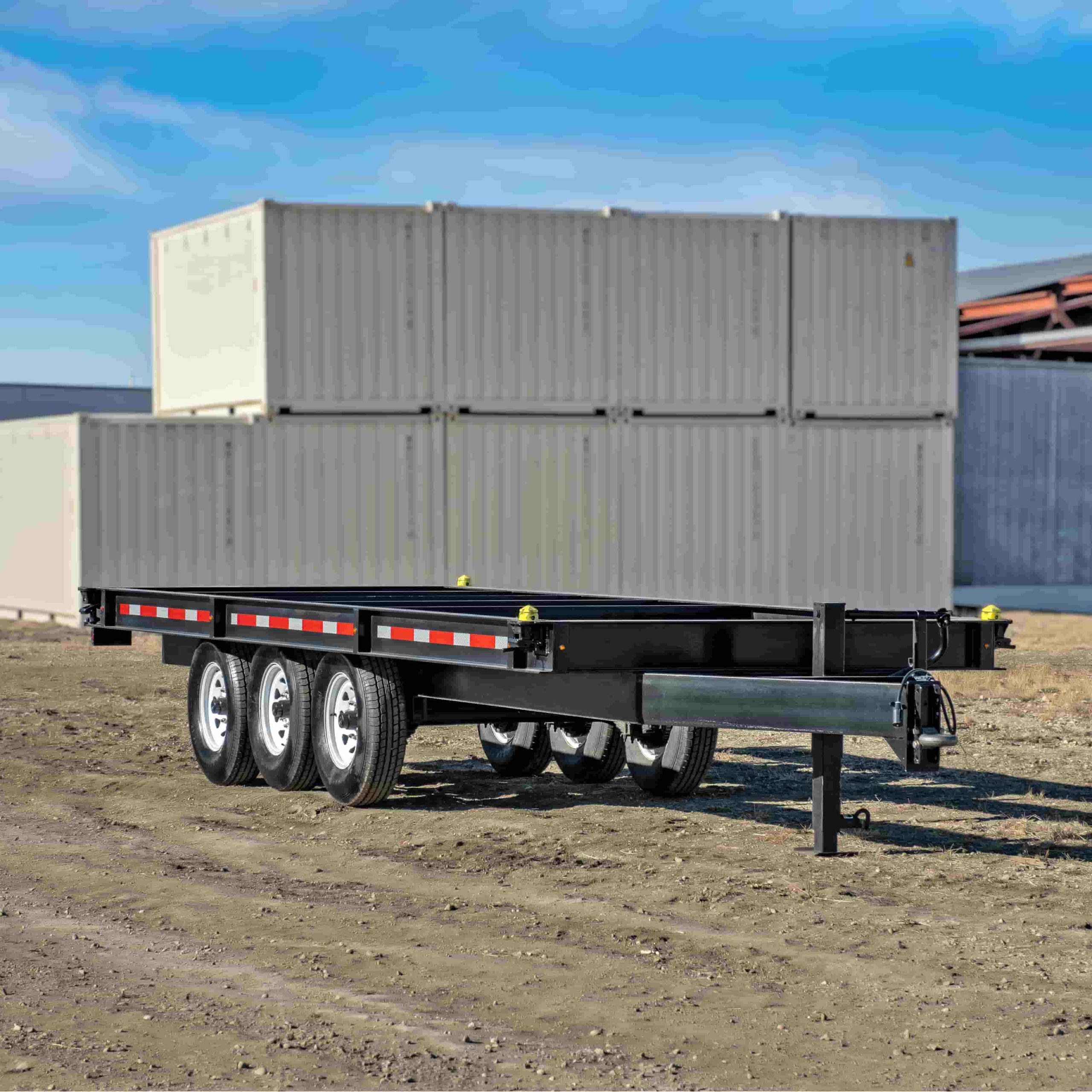 20&rsquo; Bumper Pull Container Chassis - Port Shipping Containers