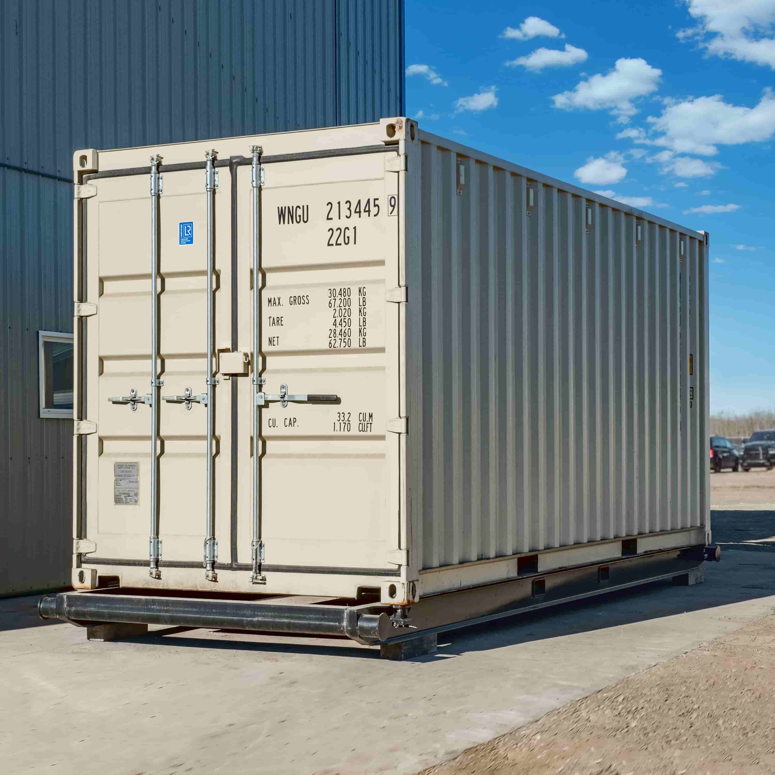 20&rsquo; Skid w/ Twist locks &ldquo;Non Grated&rdquo; - Port Shipping Containers