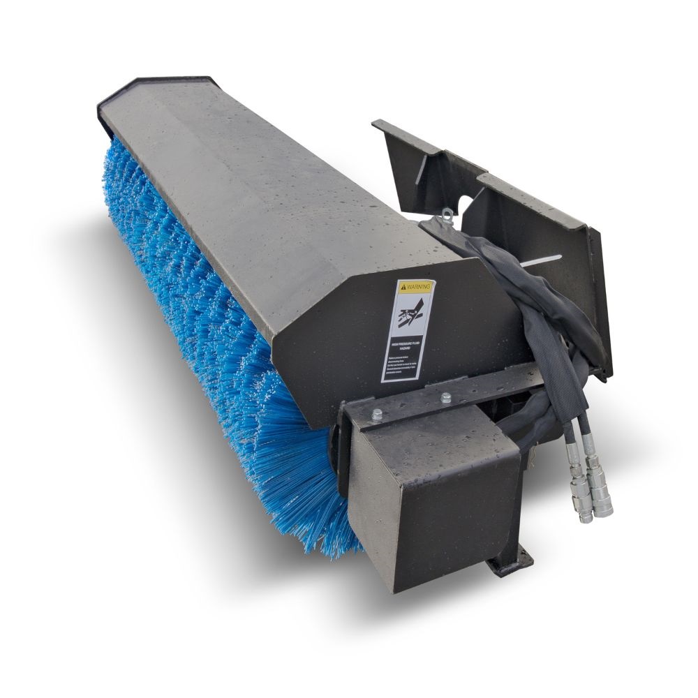 M&B | 72&Prime; Skid Steer Angle Broom - Port Shipping Containers