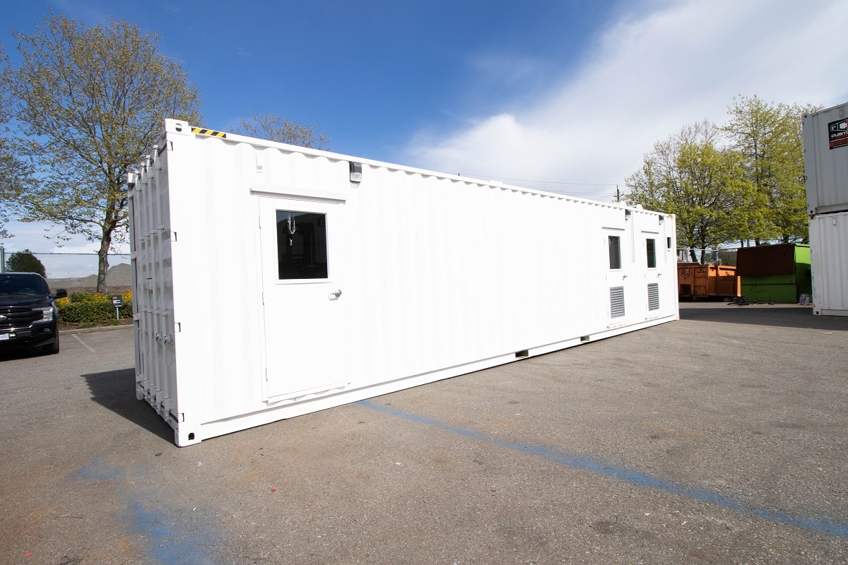 40&rsquo; Custom Mechanical Enclosure - Port Shipping Containers