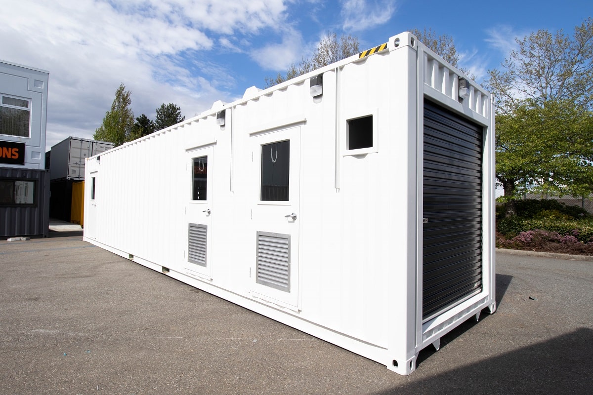 40&rsquo; Custom Mechanical Enclosure - Port Shipping Containers