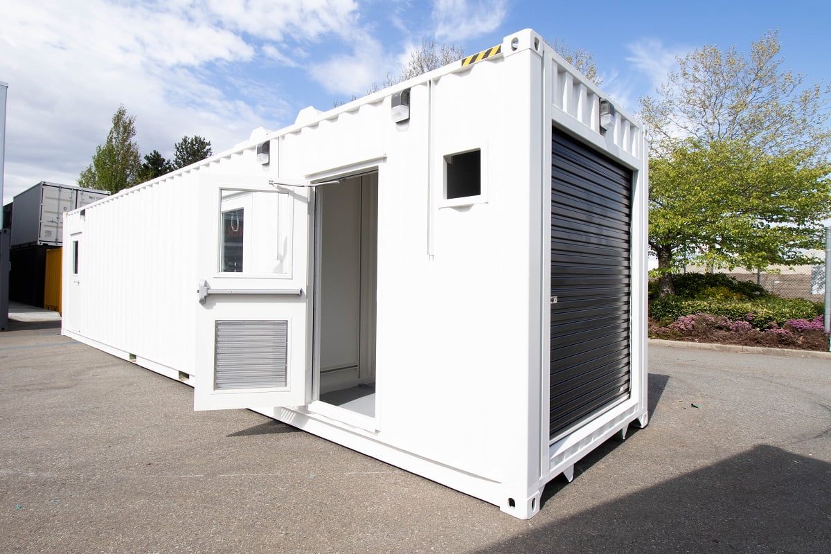 40&rsquo; Custom Mechanical Enclosure - Port Shipping Containers