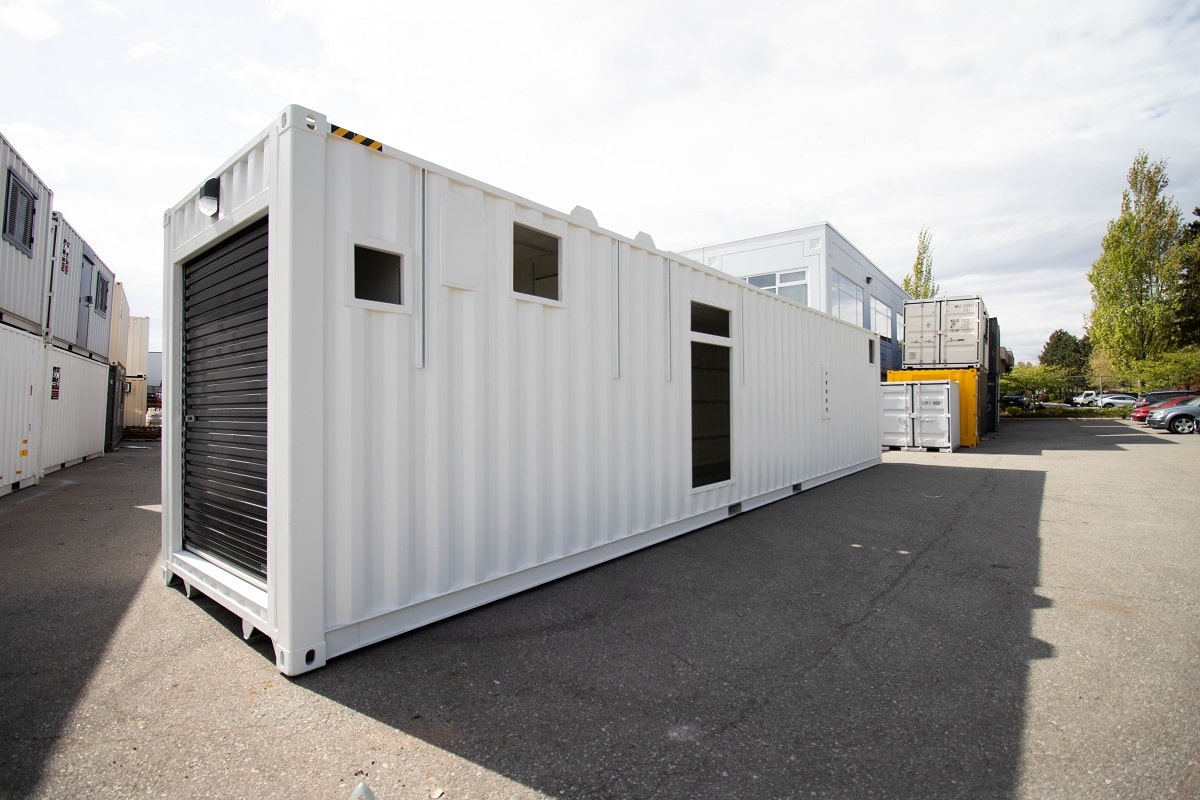 40&rsquo; Custom Mechanical Enclosure - Port Shipping Containers