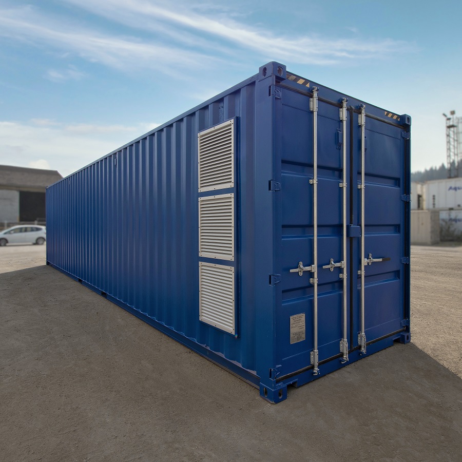 40&rsquo; Custom Equipment Housing Unit - Port Shipping Containers