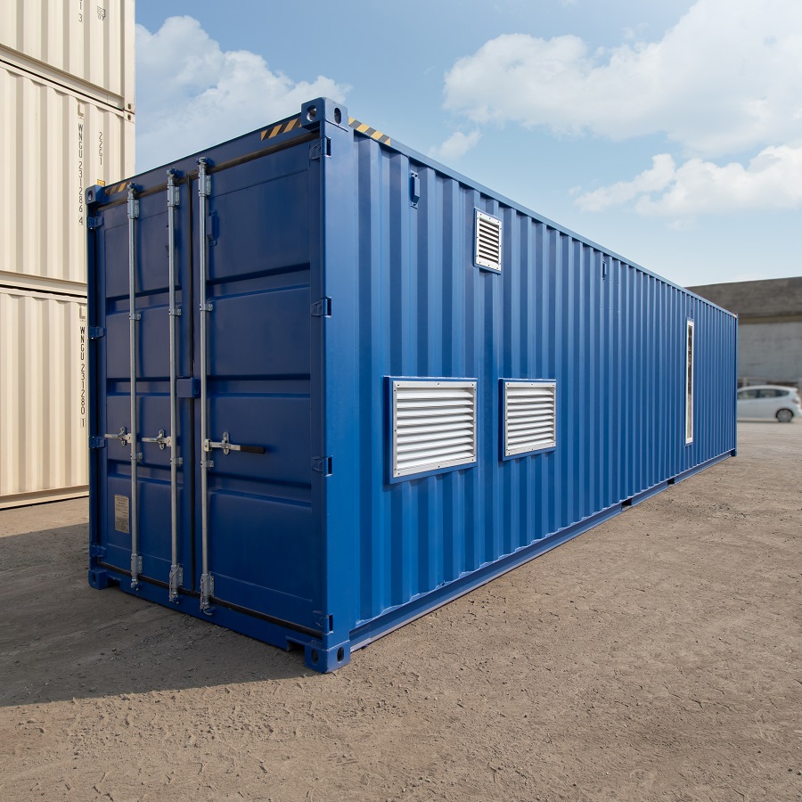 40&rsquo; Custom Equipment Housing Unit - Port Shipping Containers