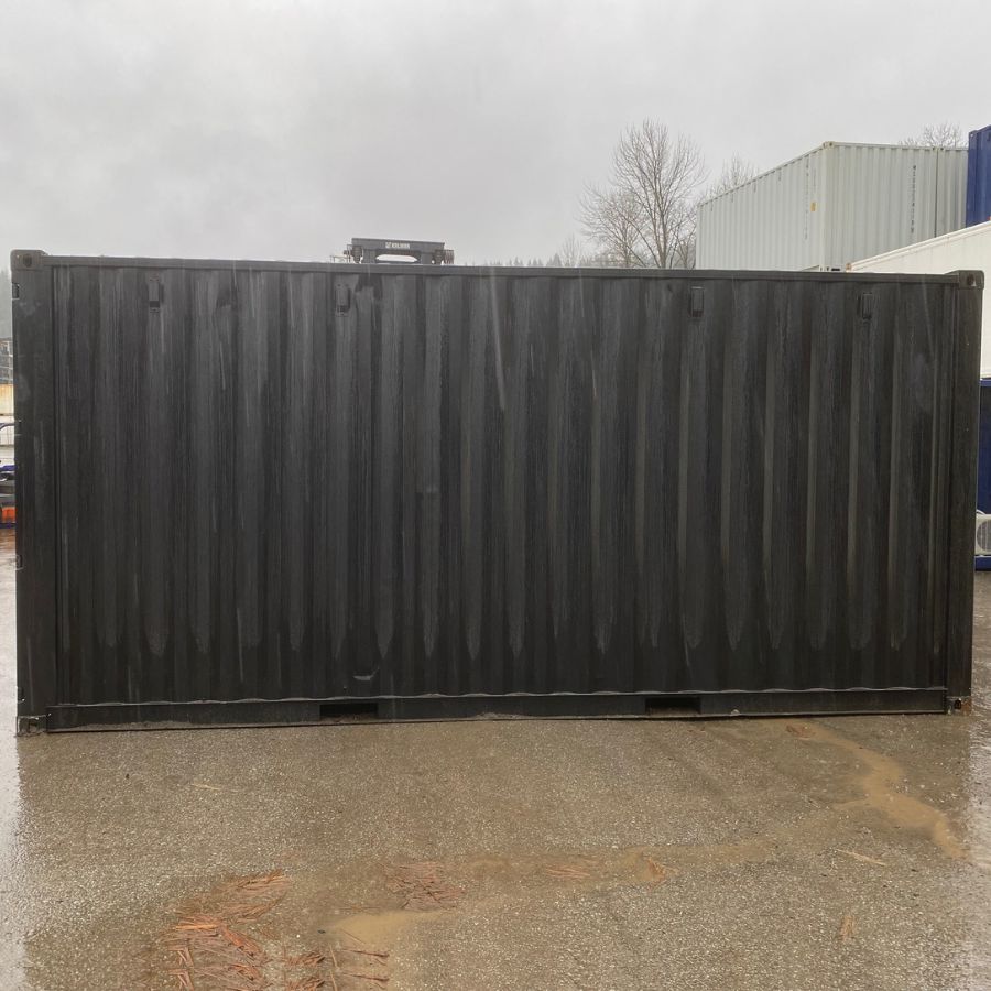 20&rsquo;HC New (1-Trip) Shipping Container &ndash; Painted Black - Port Shipping Containers