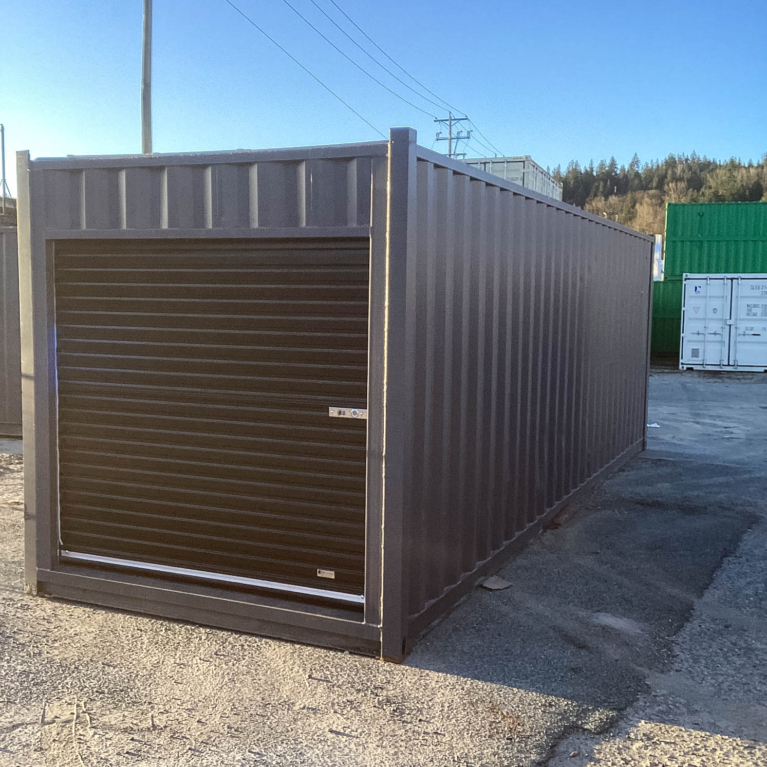 26&prime; Cut-Down Shipping Container w/Roll-Up Door - Port Shipping Containers