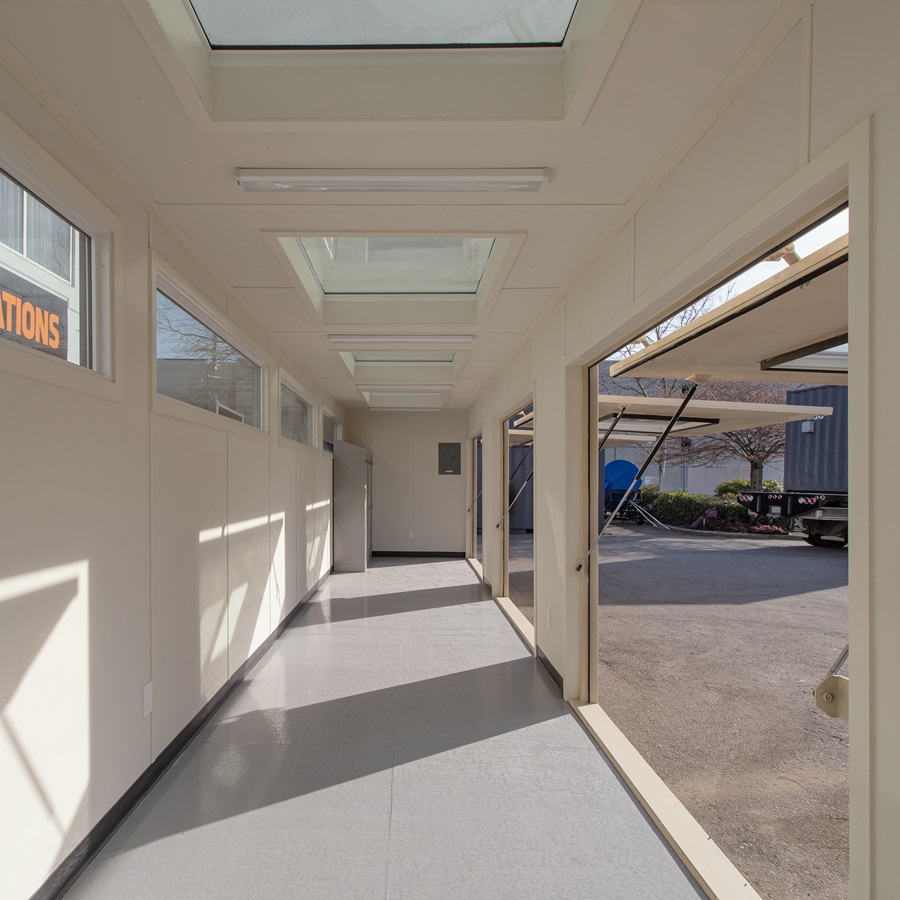 40&rsquo; Art Studio w/Flip up Doors - Port Shipping Containers