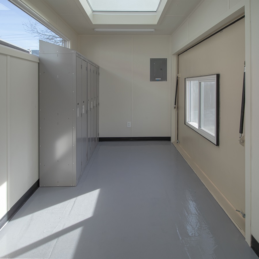 40&rsquo; Art Studio w/Flip up Doors - Port Shipping Containers